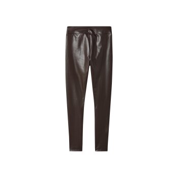 esmara® Damen-Leggings, in Lederoptik, 42, braun -...