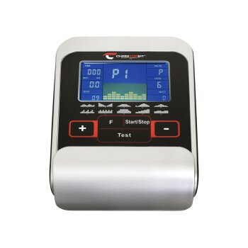 Christopeit Sport Crosstrainer EL 5000 Pro (Empfänger für drahtlosen Pulsmessgurt im Computer enthalten) (Schwarz) - B-Ware Transportschaden Kosmetisch