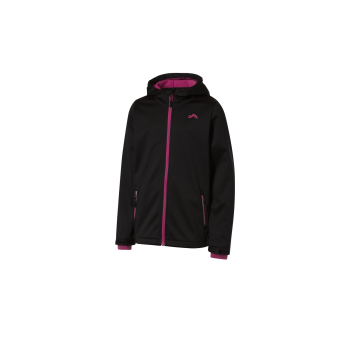 CRIVIT Kinder Softshelljacke aus 3-lagigem Softshell-Material (Schwarz, 158/164) - B-Ware neuwertig