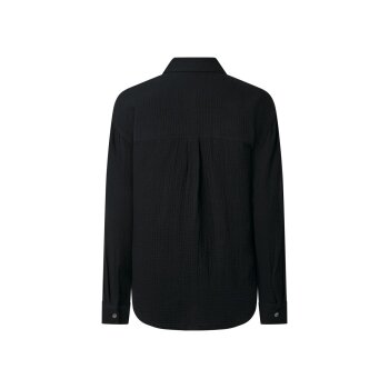 esmara® Damen Musselin-Bluse, mit Kentkragen (Schwarz, 38) - B-Ware neuwertig