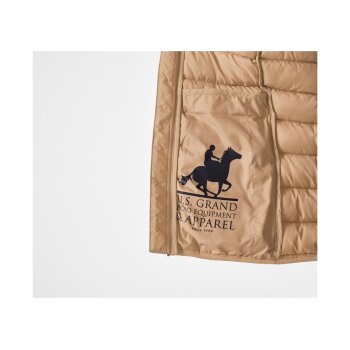 esmara® x Grand Polo Damen Steppjacke, wasserabweisend (Beige, XS(32/34)) - B-Ware neuwertig