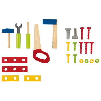 Playtive Holz Schminktisch / Einkaufswagen / Werkbank (Werkbank) - B-Ware Transportschaden Kosmetisch