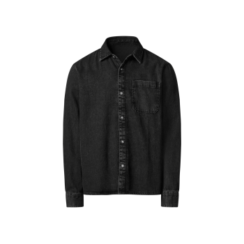 esmara Men Herren Jeanshemd, mit verlängerter...