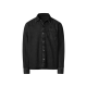 esmara Men Herren Jeanshemd, mit verlängerter Rückseite (Schwarz, XL(43/44)) - B-Ware neuwertig