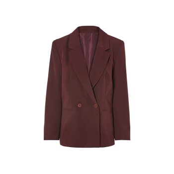 esmara® Damen Blazer, mit Reverskragen (Bordeaux, 46) - B-Ware neuwertig