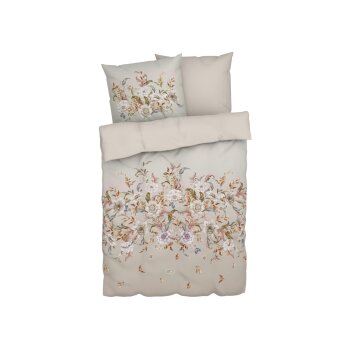 LIVARNO home Bettwäsche, aus Satin, 160 x 200 cm, beige - B-Ware sehr gut