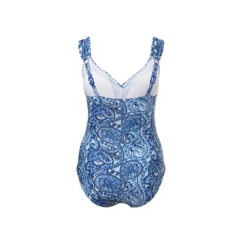 CRIVIT Damen-Badeanzug, 44, blau/bedruckt - B-Ware neuwertig