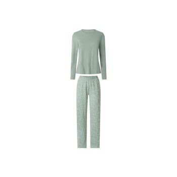 esmara® Damen Pyjama (Grün, S(36/38)) - B-Ware neuwertig