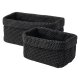 W5 Aufbewahrungskorb-Set / Hänge-Organizer (Aufbewahrungskorb 2er schwarz) - B-Ware sehr gut
