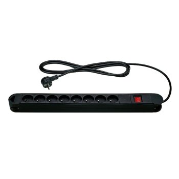 TRONIC® Steckdosenleiste 8-fach, schwarz - B-Ware...