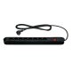 TRONIC® Steckdosenleiste 8-fach, schwarz - B-Ware sehr gut