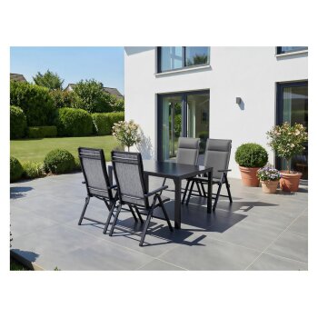 LIVARNO® Alu-Gartentisch »Houston / Toronto« anthrazit, 140 x 92 x 74 cm - B-Ware