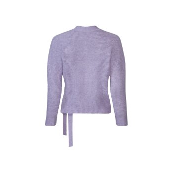 esmara® Damen Wickel-Cardigan mit überschnittene Schultern (lila, S(36/38)) - B-Ware Beschädigt