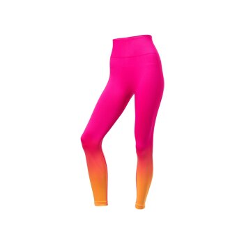 CRIVIT Premium-Damen-Funktionstights, mit Po-Push-up-Effekt (pink/orange, M(40/42)) - B-Ware neuwertig