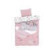Kuniboo Edel-Renforcé-Baby-Bettwäsche, 100 x 135 cm, 60 x 40 cm, Wal rosa - B-Ware neuwertig