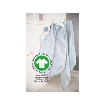 roba Organic Schlafsack Lil Planet, 90 cm, hellblau - B-Ware sehr gut