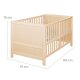 roba Kombi-Kinderbett Easy Sleep, 70 x 140 cm, Holz natur - B-Ware Transportschaden Kosmetisch