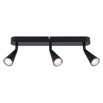 LIVARNO home LED-Deckenleuchte, 3 Strahler, warmweiß (oval/schwarz) - B-Ware gut