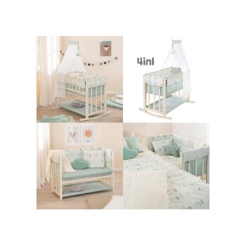 roba 4-in-1 Stubenbett, mit Schlafsack, Woodland Buddies - B-Ware sehr gut