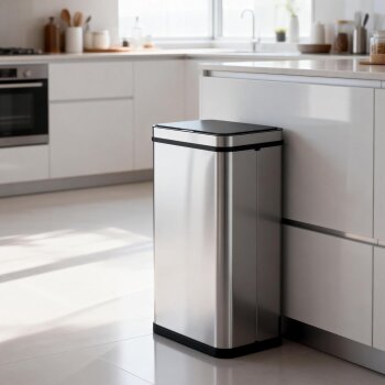 Ribelli Sensor-Mülleimer, aus Edelstahl, 50 L,...