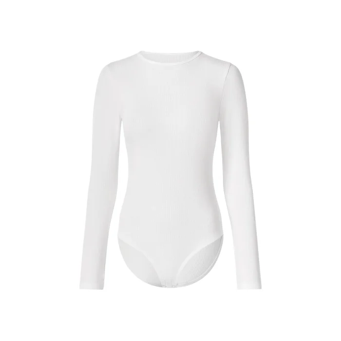 esmara® Damen Gerippter Langarmbody - B-Ware