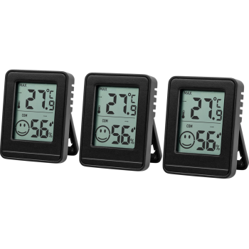 LIVARNO® Thermo-Hygrometer, 3 Stück - B-Ware