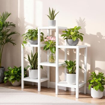 Ribelli 6-Stufiges Blumenregal, weiß - B-Ware sehr gut