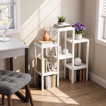 Ribelli 6-Stufiges Blumenregal, weiß - B-Ware sehr gut