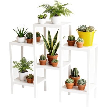 Ribelli 6-Stufiges Blumenregal, weiß - B-Ware sehr gut