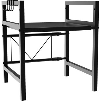 Ribelli Regal für Mikrowelle, 2-stufig, schwarz - B-Ware neuwertig