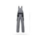 PARKSIDE® Herren-Arbeitslatzhose, gefüttert, 50, grau/schwarz - B-Ware sehr gut