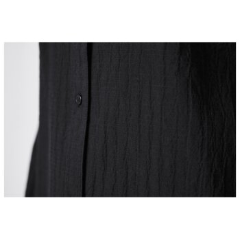 esmara® Damen Bluse, mit abgerundetem Saum (Schwarz, 42) - B-Ware neuwertig