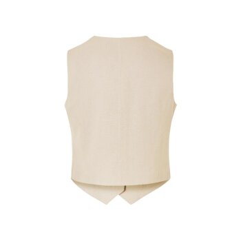 esmara® Damen-Weste, mit Leinenanteil, 38, beige -...