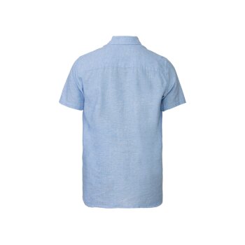 LIVERGY® Herren Leinen-Hemd, gerade geschnitten (Hellblau, XL (43/44)) - B-Ware neuwertig