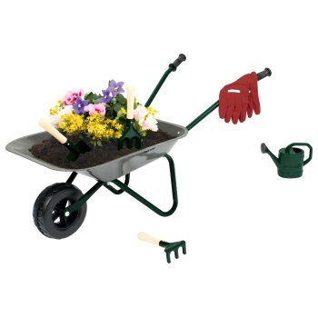 lupilu® Schubkarre mit Gartenwerkzeug, 7-teilig -...