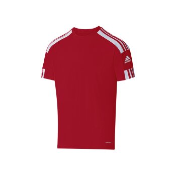 adidas Herren T-Shirt Squadra, aus strapazierfähigem, recyceltem Polyester (rot, L) - B-Ware neuwertig