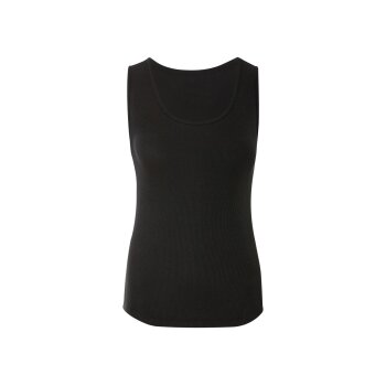 esmara® Damen Tops, 2 Stück, in modischer Ripp-Qualität (Schwarz, S(36/38)) - B-Ware neuwertig