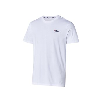FILA Herren-T-Shirt, L, weiß - B-Ware sehr gut