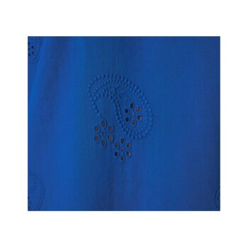 esmara® Damen-Baumwollbluse, mit Stickerei, 36, blau - B-Ware sehr gut