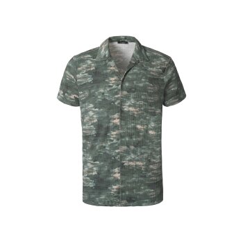 LIVERGY® Herren Resortshirt Crepe grün (L (41/42)) - B-Ware neuwertig