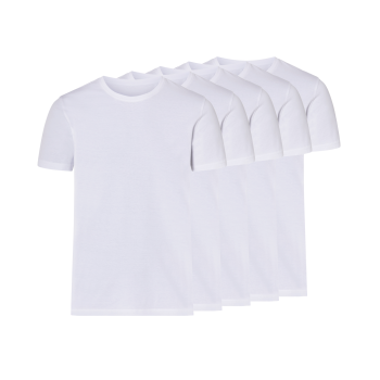 esmara Men Herren T-Shirts, 5 Stück, mit...