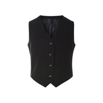 esmara® Damen-Weste, mit Leinenanteil, 42, schwarz -...