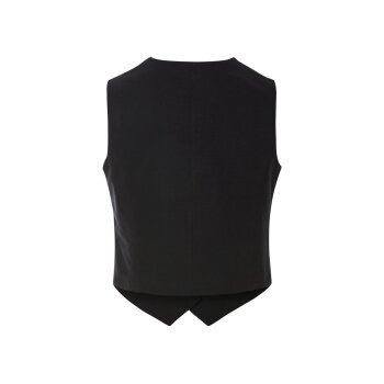 esmara® Damen-Weste, mit Leinenanteil, 42, schwarz -...