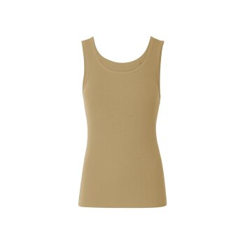 esmara® Damen Tops, 2 Stück, in modischer Ripp-Qualität (Schwarz/Grün, L(44/46)) - B-Ware neuwertig