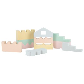 Playtive Bausteine-Puzzle, zum Stapeln (Pastell) - B-Ware neuwertig