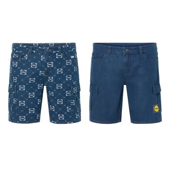LIVERGY® Herren Jeansshorts aus reiner Baumwolle -...