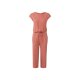 esmara® Damen Leinen-Jumpsuit, 3/4 Länge, mit Schlitz (Koralle, S(36/38)) - B-Ware Beschädigt
