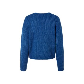 ESMARA® Damen-Grobstrick-Pullover, mit Wollanteil, M, blau - B-Ware neuwertig