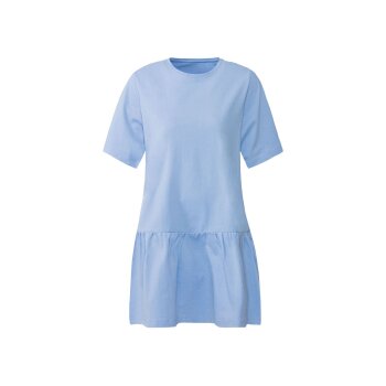 esmara® Damen Kleid mit Rundhalsausschnitt (blau, S...