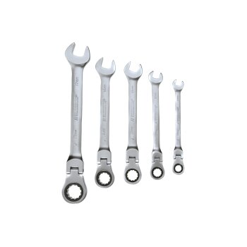 PARKSIDE® Gabel- und Ratschen-Ringschlüsselsatz (Gelenk 5tlg.) - B-Ware neuwertig